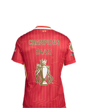 Liverpool Champions, Gold Trophy and Insignia 24/25 Home Match Jersey
